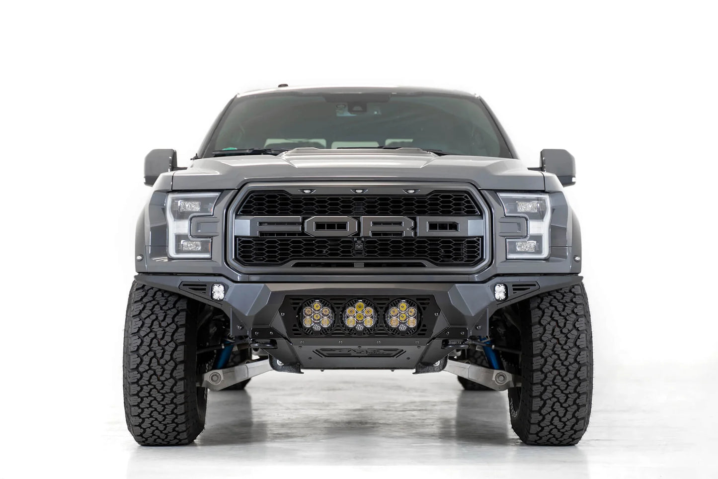 Addictive Desert Designs 2017-2020 Ford Raptor Bomber Front Bumper (Baja Designs) - F110014100103 Addictive Desert Designs