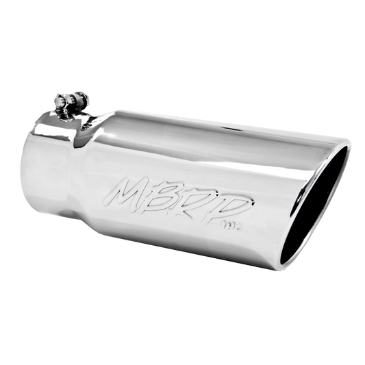 MBRP Universal Tip 5 O.D. Angled Rolled End 4 inlet 12 length - T5051 MBRP
