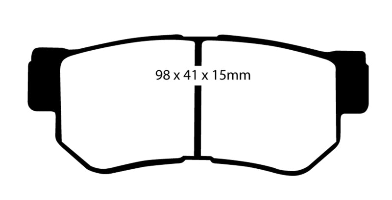 EBC GreenStuff Rear Brake Pads - DP21392 EBC