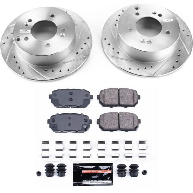 Power Stop 07-10 Kia Rondo Rear Z23 Evolution Sport Brake Kit PowerStop