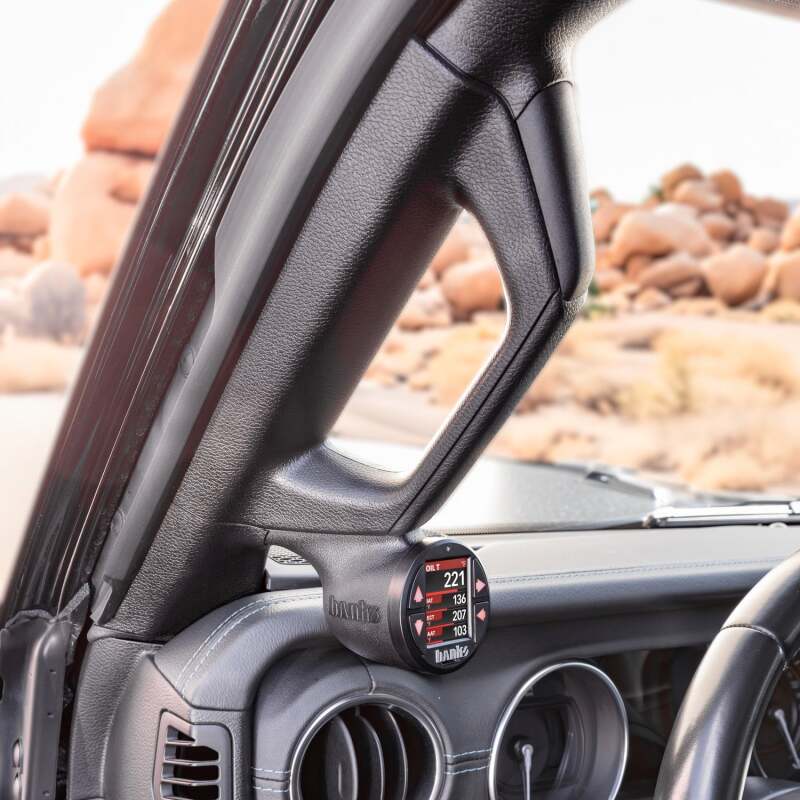 Banks 2018-2023 Jeep Gauge Pod Kit - Single Gauge - Lower Mount