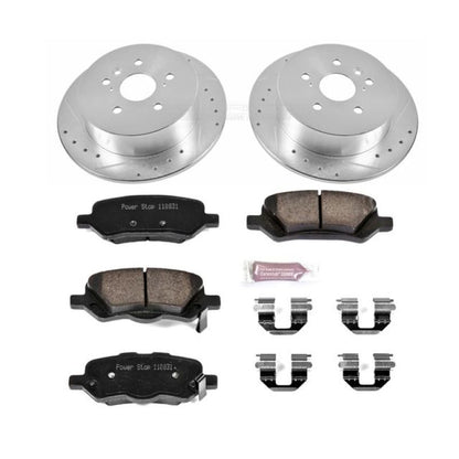 Power Stop 09-16 Toyota Venza Rear Z23 Evolution Sport Brake Kit PowerStop
