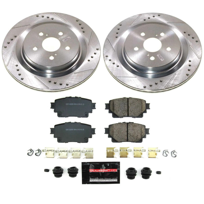 Power Stop 20-22 Toyota Highlander Rear Z23 Evolution Brake Kit PowerStop