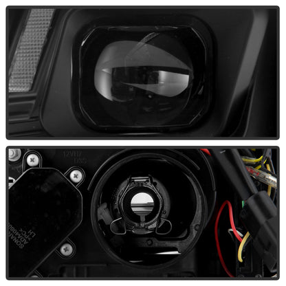 Spyder 13-16 Audi A4/S4 Halogen Model Only Projector Headlights - Black PRO-YD-AA413HALSI-BK SPYDER
