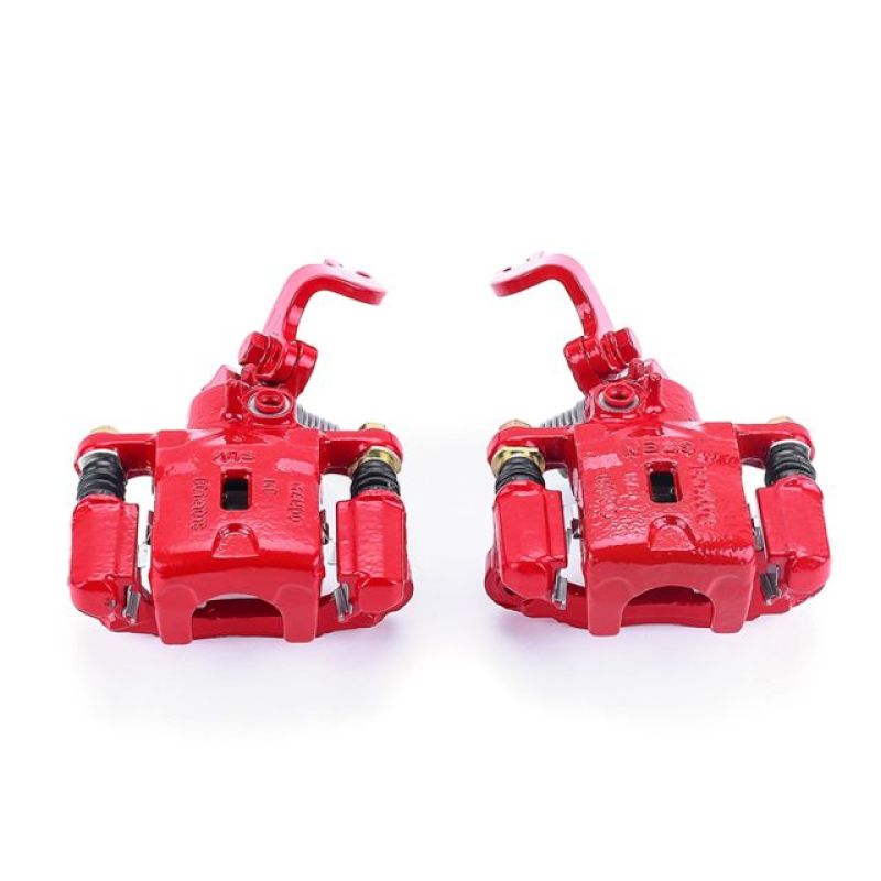 Power Stop 05-06 Hyundai Elantra Rear Red Calipers w/Brackets - Pair PowerStop