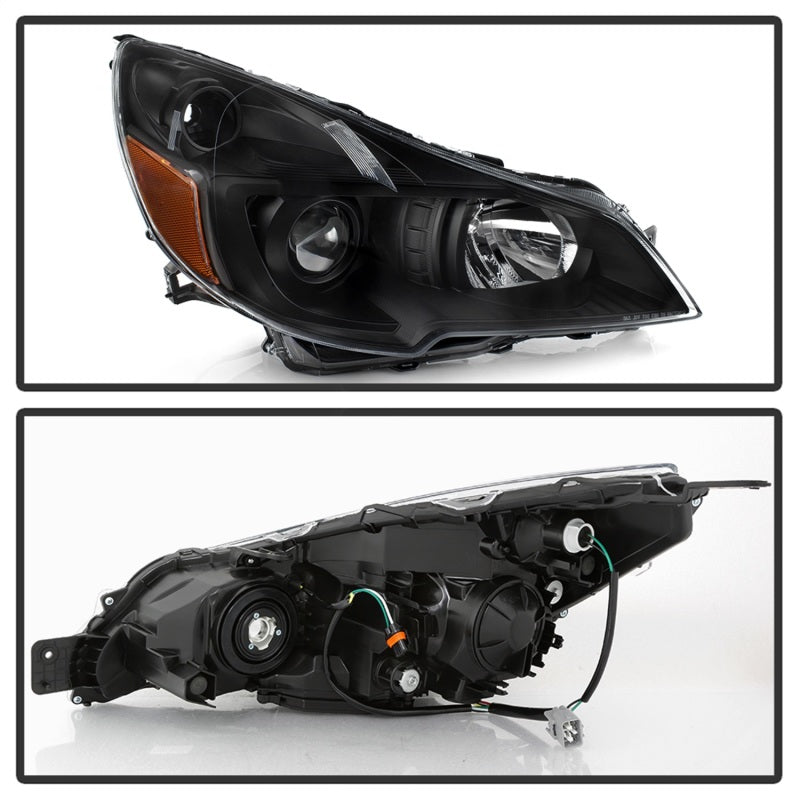 xTune 13-14 Subaru Legacy/Outback OEM Style Headlights-Black (HD-JH-SLEG13-AM-BK) SPYDER