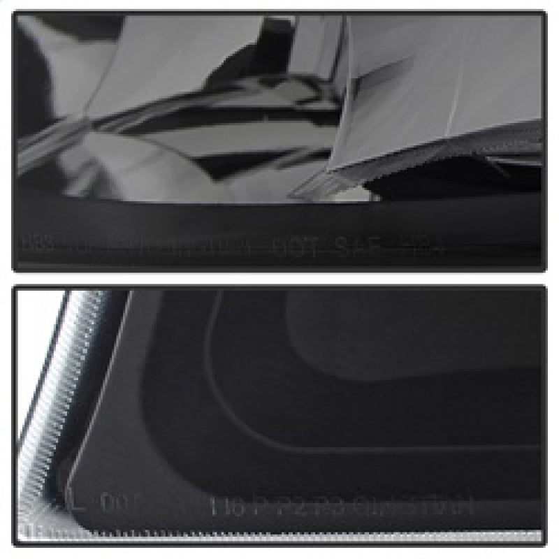 Xtune Chevy Silverado 2500HD 03-06 Crystal Headlights w/ Bumper Lights HD-JH-CSIL03-AM-BSM-SET SPYDER