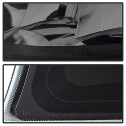 Xtune Chevy Silverado 2500HD 03-06 Crystal Headlights w/ Bumper Lights HD-JH-CSIL03-AM-BSM-SET SPYDER