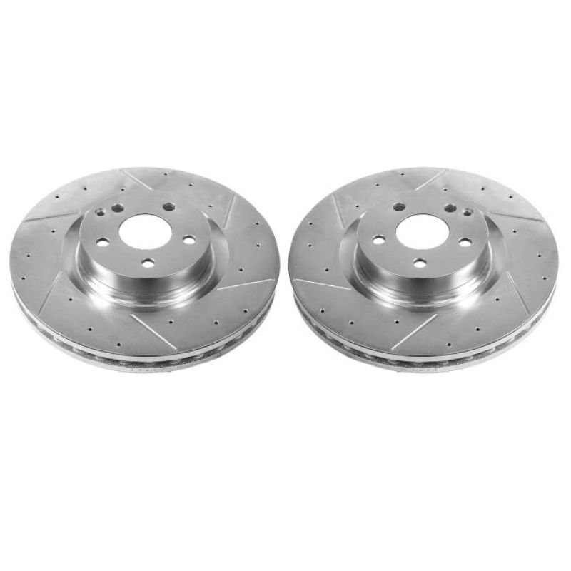 Power Stop 12-16 Mercedes-Benz C250 Front Evolution Drilled & Slotted Rotors - Pair PowerStop