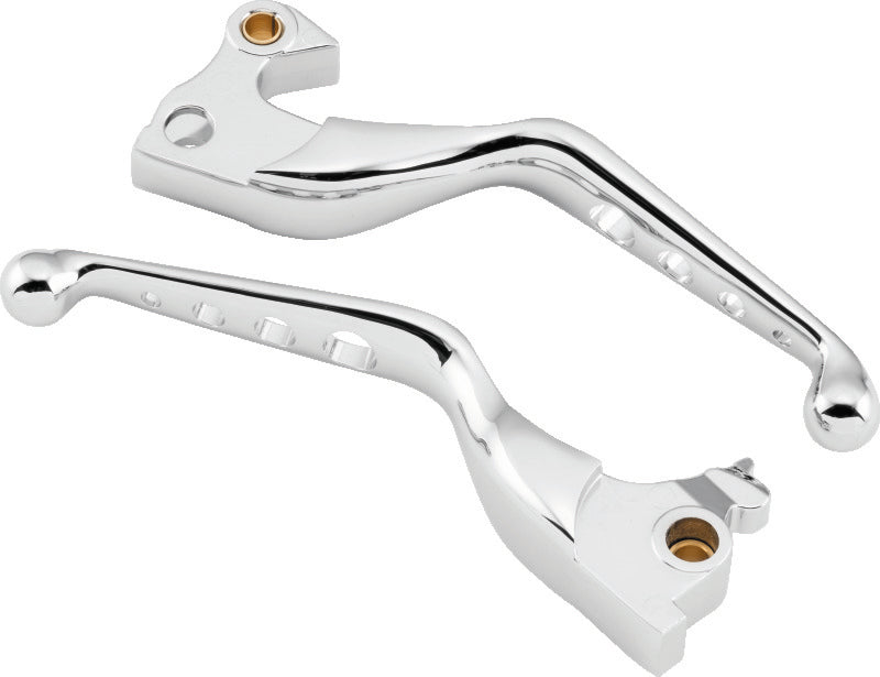 Bikers Choice 14-Up XL Chrome O Series Holed Lever Set