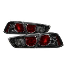 Load image into Gallery viewer, xTune 08-15 Mitsubishi Lancer OE Style Tail Lights - Black Smoke ALT-JH-MLEVO08-BSM