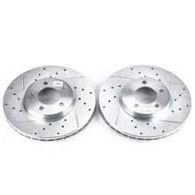 Load image into Gallery viewer, Power Stop 96-99 Ford Taurus Front Evolution Drilled &amp; Slotted Rotors - Pair