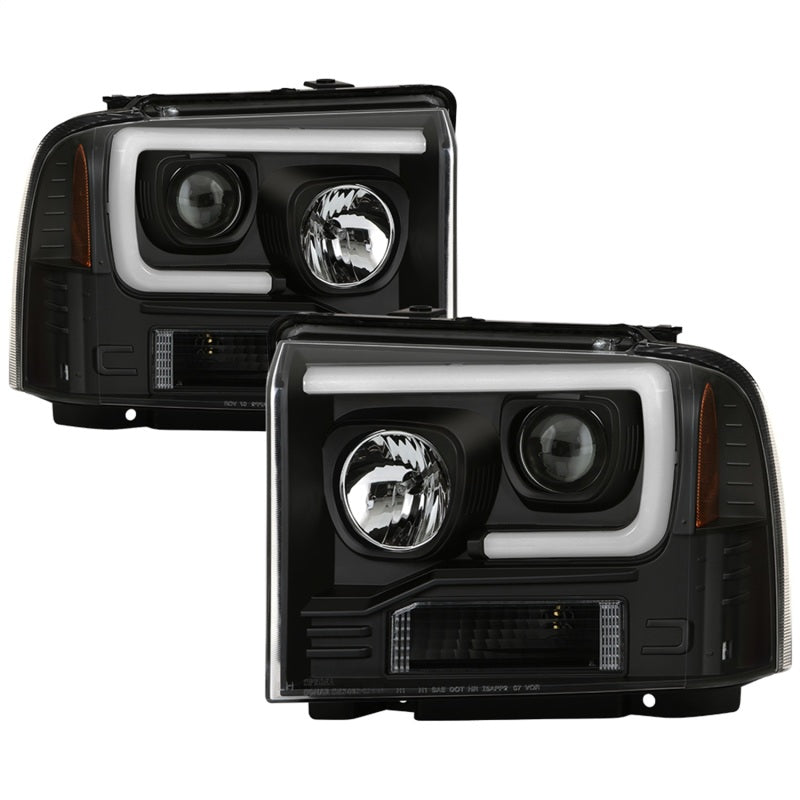 Spyder 05-07 Ford F250/350/450 Super Duty Projector LED Black PRO-YD-FS05V2PL-BK SPYDER