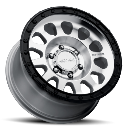 Method MR315 17x8.5 0mm Offset 5x5 BP 71.50mm CB Machined Wheel - Gloss Black Lip