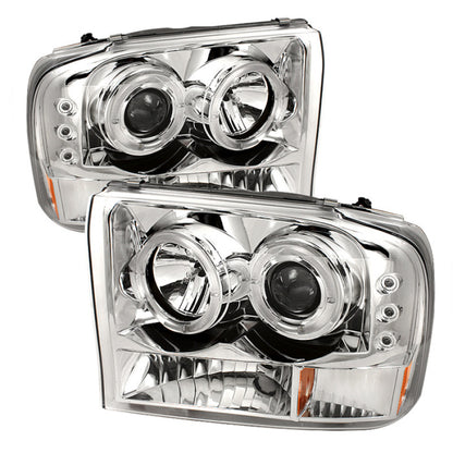 Spyder Ford F250 Super Duty 99-04 Projector Version 2 LED Halo LED Chrm PRO-YD-FF25099-1P-G2-C SPYDER