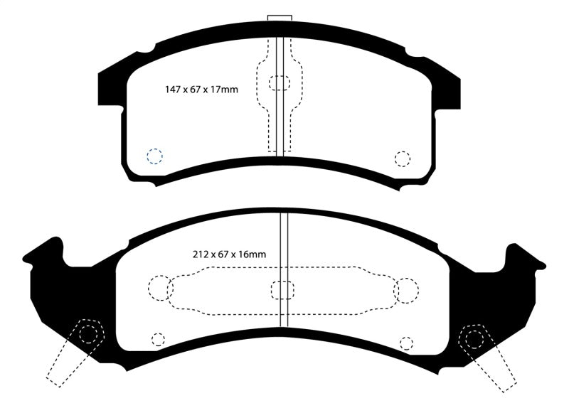 EBC RedStuff Front Brake Pads - DP31271C EBC