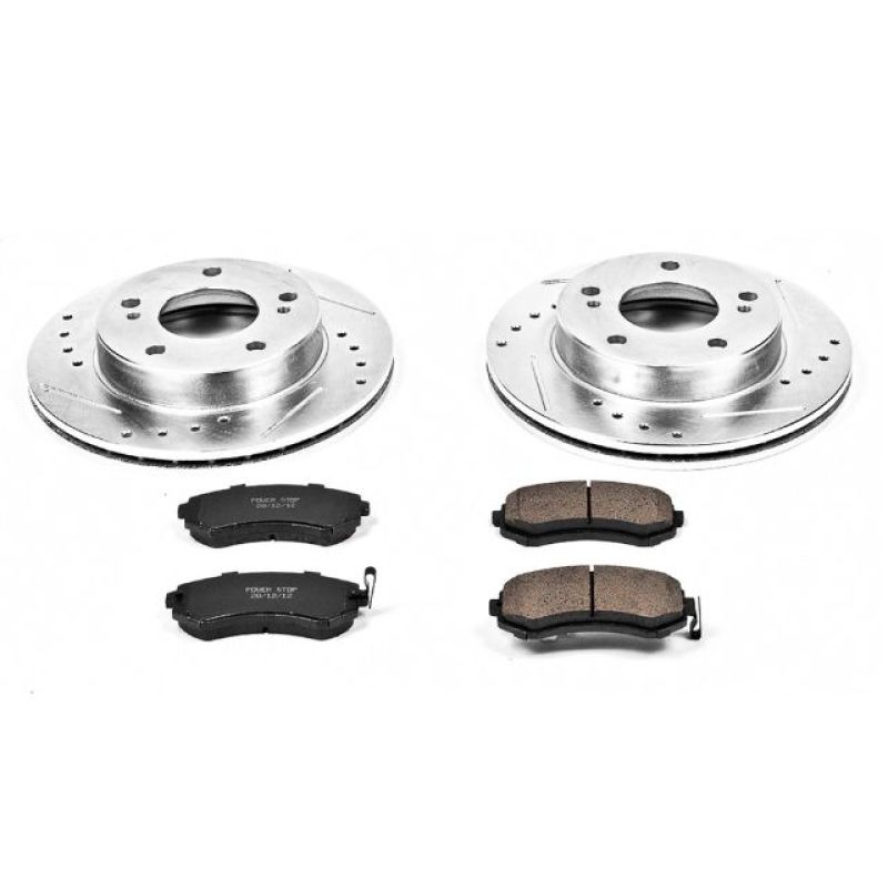 Power Stop 94-96 Nissan 240SX Front Z23 Evolution Sport Brake Kit PowerStop