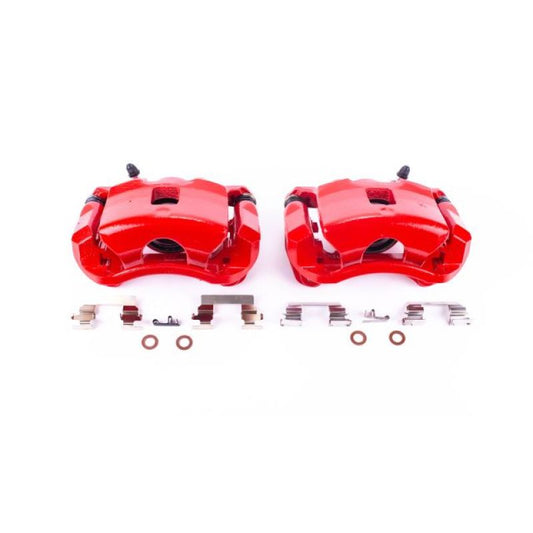 Power Stop 07-10 Chevrolet Cobalt Front Red Calipers w/Brackets - Pair PowerStop