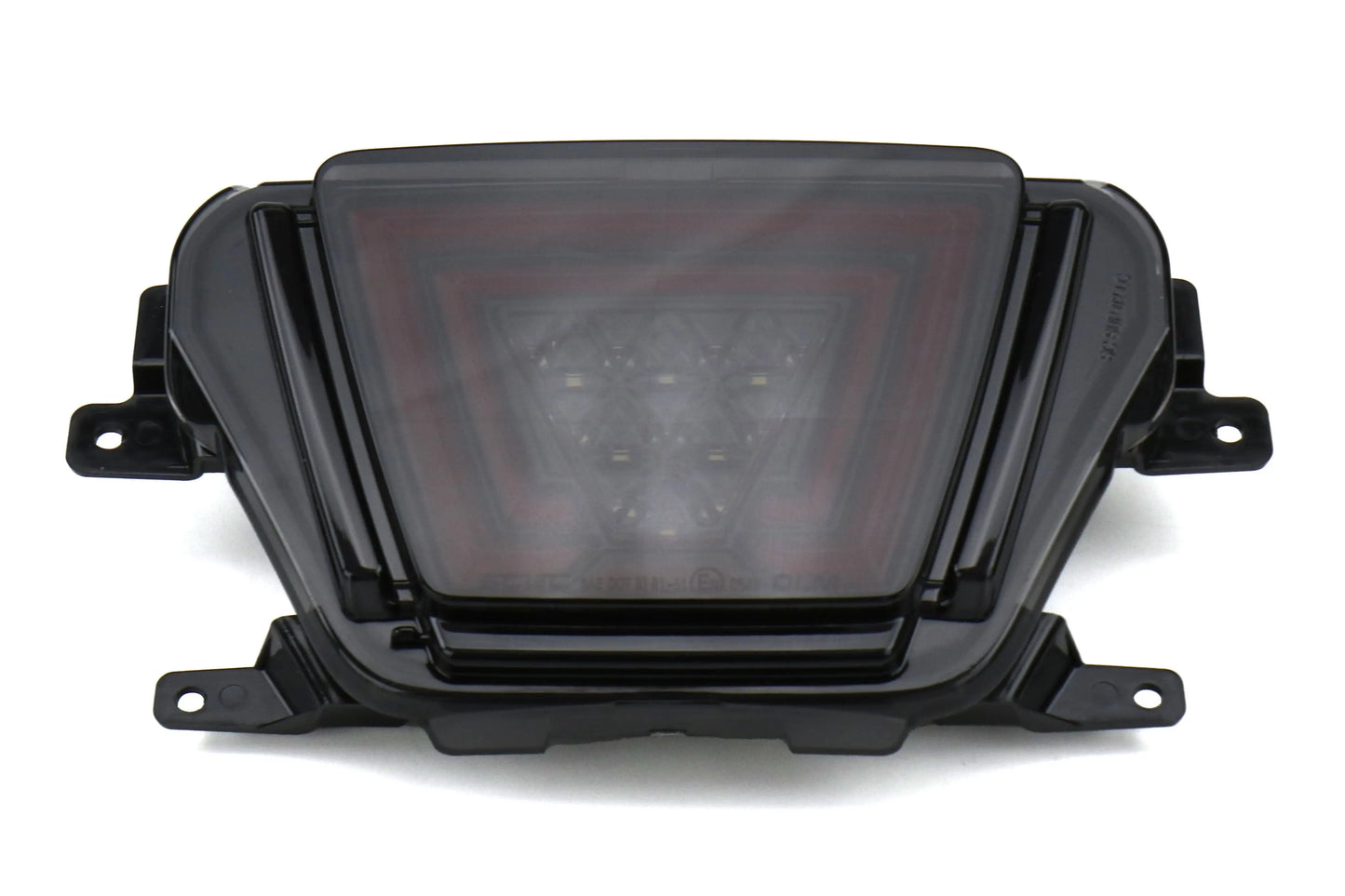 OLM V1 F1 Style Rear Brake / Fog / Reverse Light - Smoke Lens / Gloss Black Base / Red Bar) - 2020-2024 Toyota GR Supra