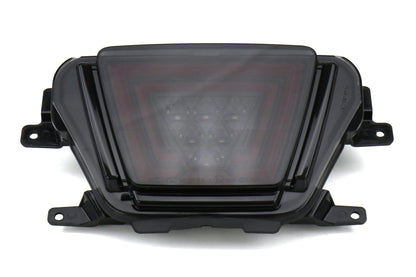 OLM V1 F1 Style Rear Brake / Fog / Reverse Light - Smoke Lens / Gloss Black Base / Red Bar) - 2020-2024 Toyota GR Supra