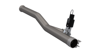 QTP 2018 Jeep Wrangler JL 4DR 2.5in 304SS Aggressor Cutout Mid Pipe QTP