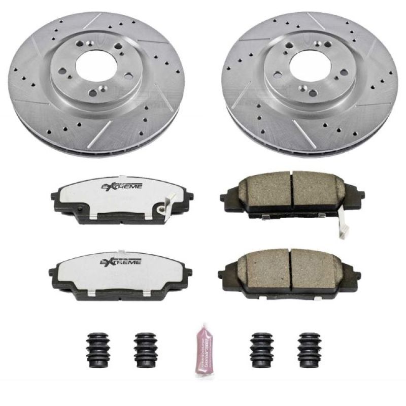 Power Stop 00-09 Honda S2000 Front Z26 Street Warrior Brake Kit PowerStop
