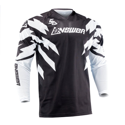Answer 26 LE Syncron Rizz Vented Jersey Black/White/Cyan - Small