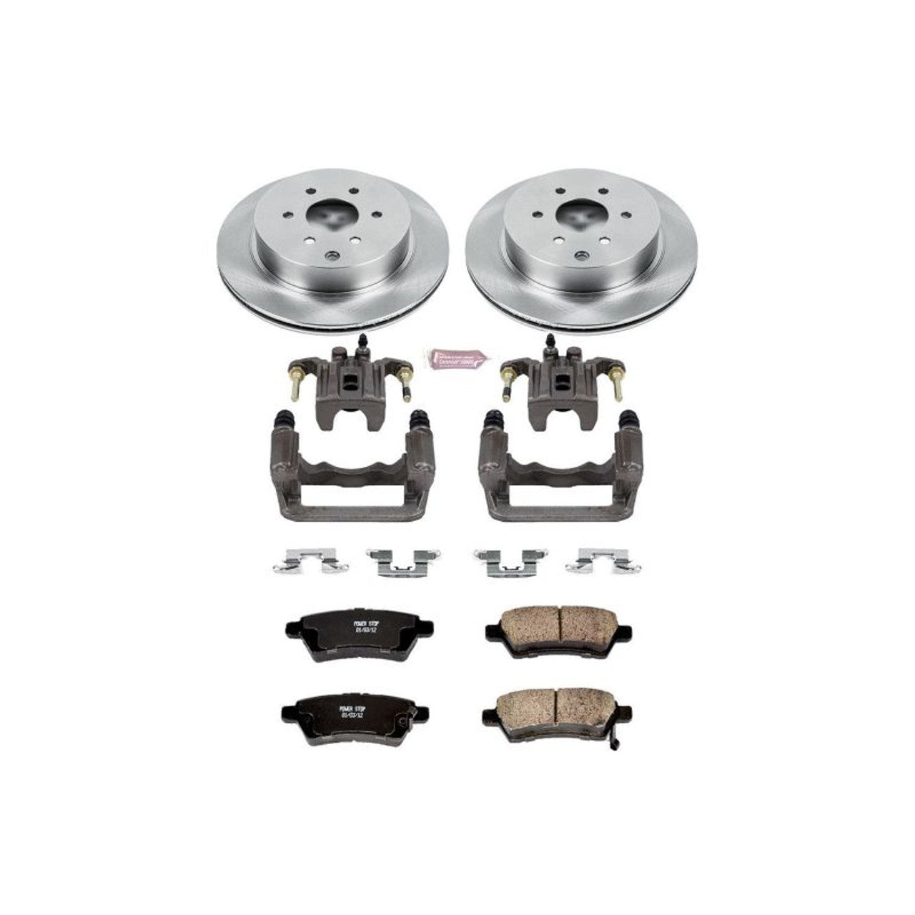 Power Stop 05-12 Nissan Pathfinder Rear Z23 Evolution Sport Brake Kit w/Calipers