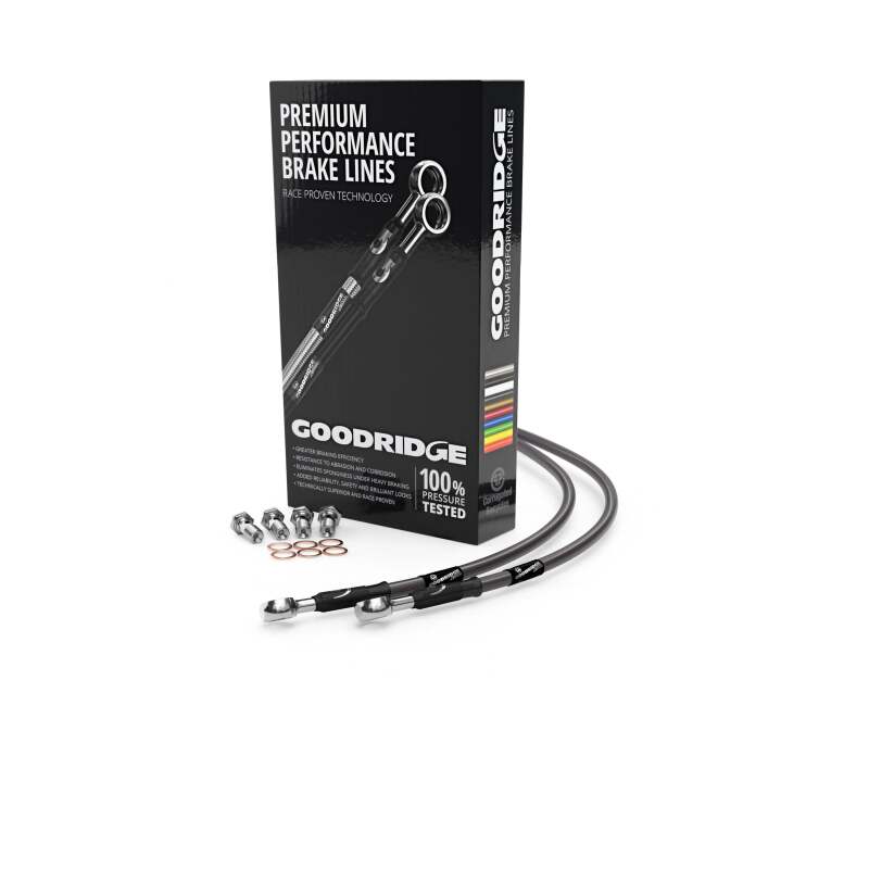 Goodridge 10-13 Yamaha FZ8 Carbon Front Race Brake Lines Goodridge