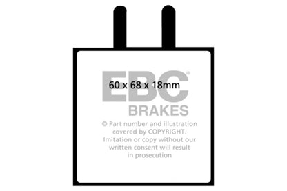 YellowStuff Rear Brake Pads - DP4543R EBC