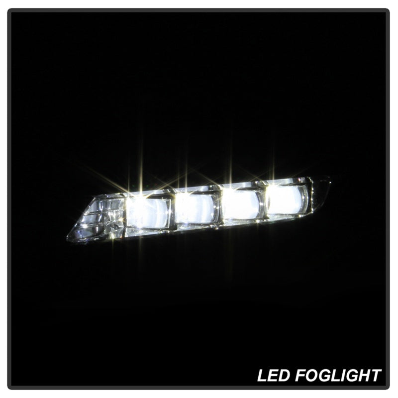 Spyder 18-19 Honda Accord Sedan OEM LED Fog Lights w/OEM Fit Switch - Clear (FL-HA2018-4D-LED-C) SPYDER