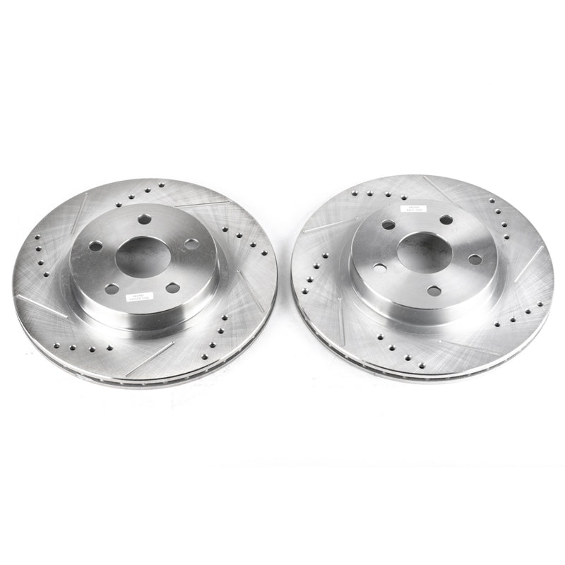 Power Stop 96-00 Toyota RAV4 Front Evolution Drilled & Slotted Rotors - Pair PowerStop