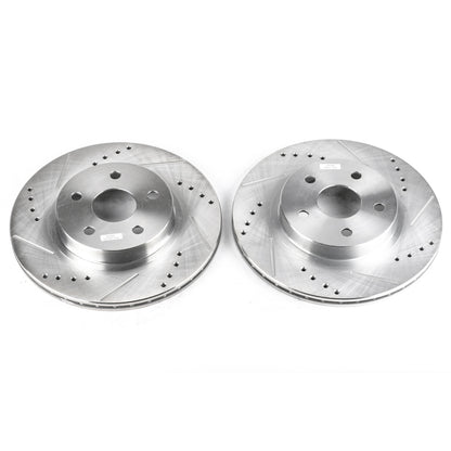 Power Stop 96-00 Toyota RAV4 Front Evolution Drilled & Slotted Rotors - Pair PowerStop