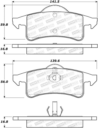 StopTech Street Disc Brake Pads - 305.07910 Stoptech