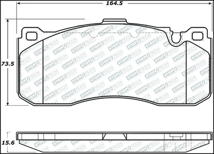 StopTech Street Disc Brake Pads - 305.13710 Stoptech