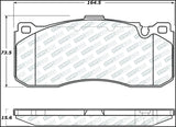 StopTech Street Disc Brake Pads - 305.13710