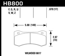 Load image into Gallery viewer, Hawk Performance DTC-60 Brake Pads - HB800G.800