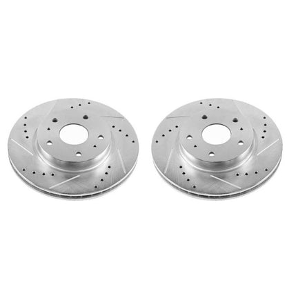 Power Stop 07-13 Suzuki SX4 Front Evolution Drilled & Slotted Rotors - Pair PowerStop