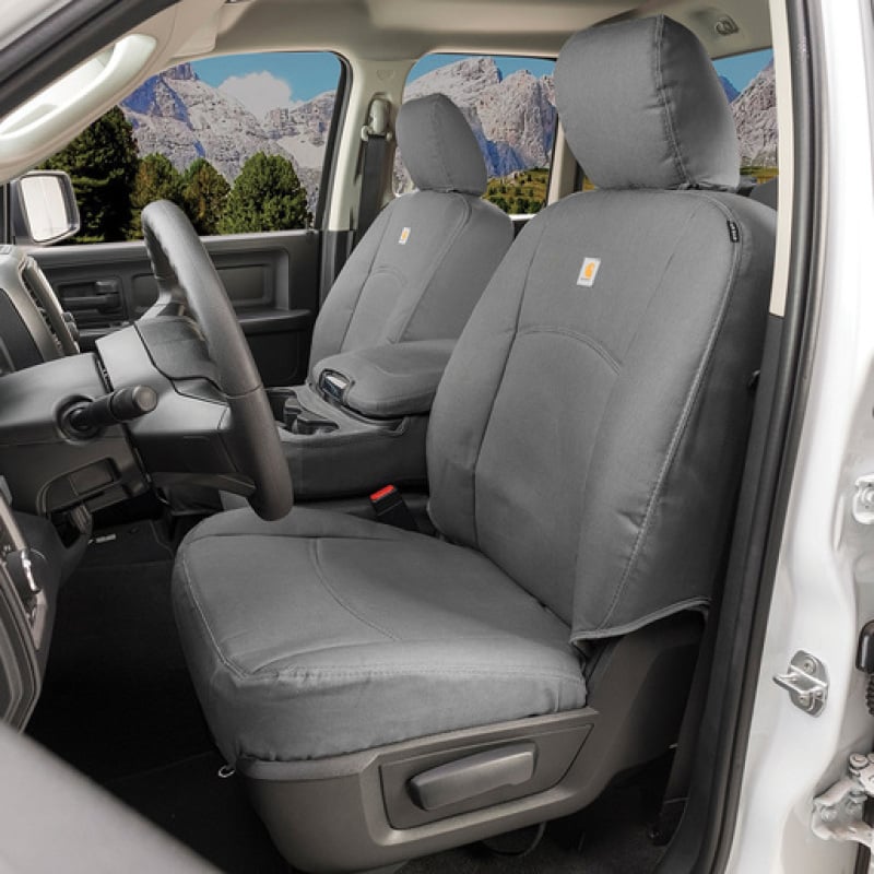 Covercraft 19-22 Ford F-250 Carhartt PrecisionFit Custom Second Row Seat Covers - Gravel
