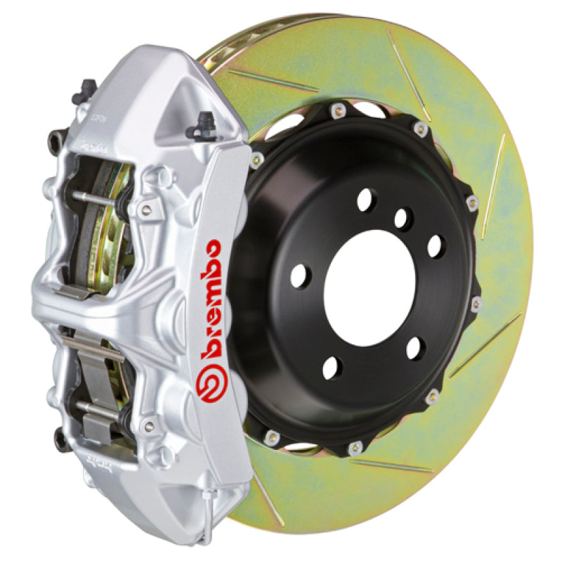 Brembo 00-03 M5/97-03 5-Series Front GT BBK 6 Piston Cast 380x32 2pc Rotor Slotted Type1-Silver Brembo