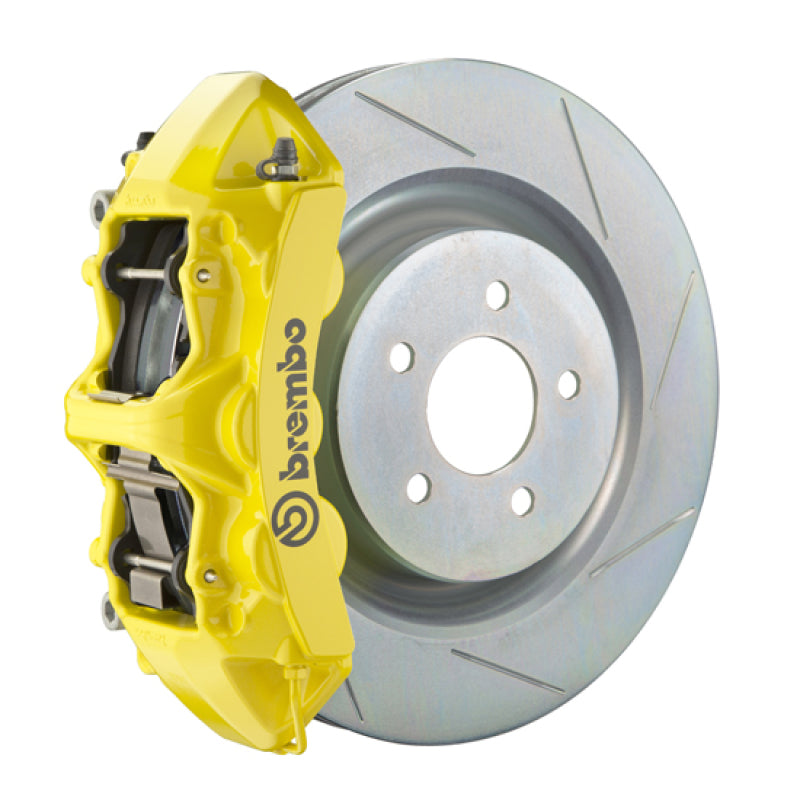 Brembo 16+ Camaro LS/LT/SS Front GT BBK 6 Piston Cast 355x32 1pc Rotor Slotted Type1-Yellow Brembo