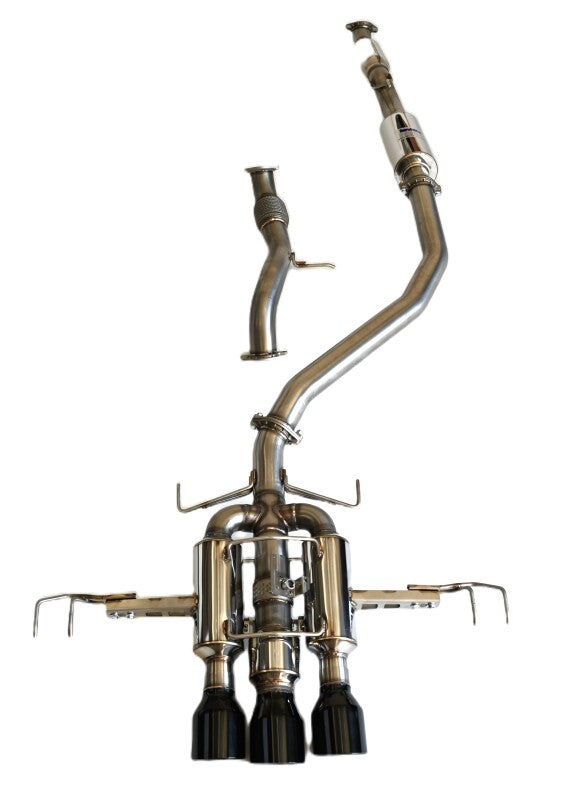 Invidia 22+ HONDA CIVIC TYPE-R FL5 R400 SINGLE LAYER BLACK TIP CAT-BACK (NON POLISH PIPE) Invidia