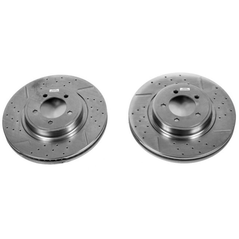 Power Stop 03-05 Lincoln Aviator Front Evolution Drilled & Slotted Rotors - Pair PowerStop