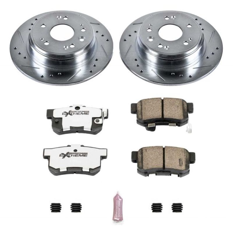 Power Stop 02-04 Honda CR-V Rear Z26 Street Warrior Brake Kit PowerStop