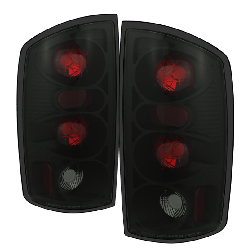 Spyder Dodge Ram 02-06 1500/Ram 2500/3500 03-06 Euro Style Tail Lights Black Smoke ALT-YD-DRAM02-BSM SPYDER