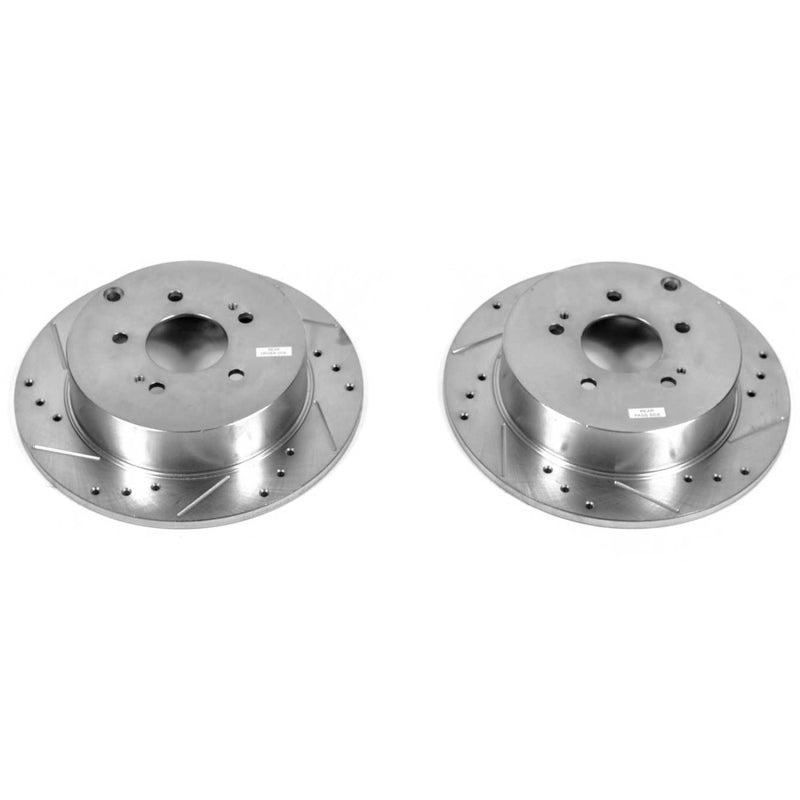 Power Stop 04-08 Mitsubishi Endeavor Rear Evolution Drilled & Slotted Rotors - Pair PowerStop