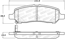 Load image into Gallery viewer, StopTech Premium Ceramic Front Brake Pads - 308.16470