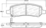 StopTech Premium Ceramic Front Brake Pads - 308.16470