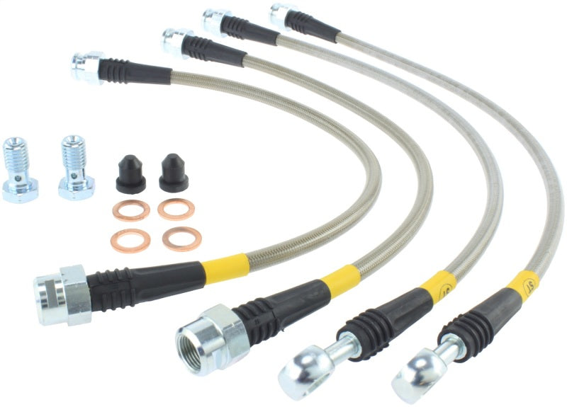 StopTech 07-13 Chevy Suburban/GMC Yukon XL Stainless Steel Rear Brake Line Kit Stoptech