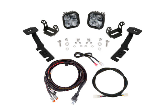 Diode Dynamics 19-25 Toyota RAV4 SS3 LED Ditch Light Kit - Sport White Combo